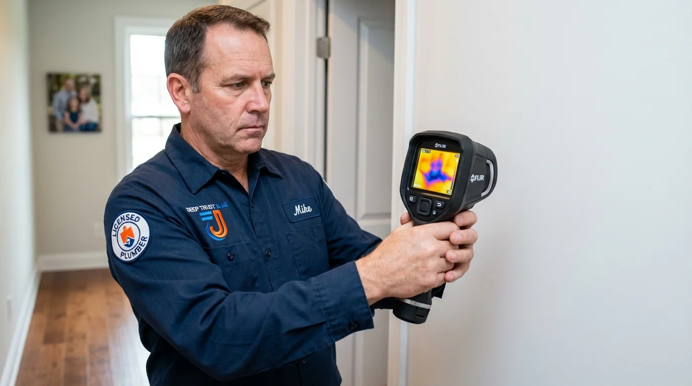 Thermal imaging leak detection by Johns Plumbing LLC in Vienna